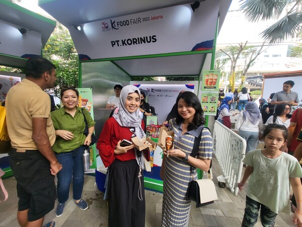 지난 6월 인도네시아 자카르타에서 열린 K푸드 페어. [사진 = aT 제공/연합뉴스]